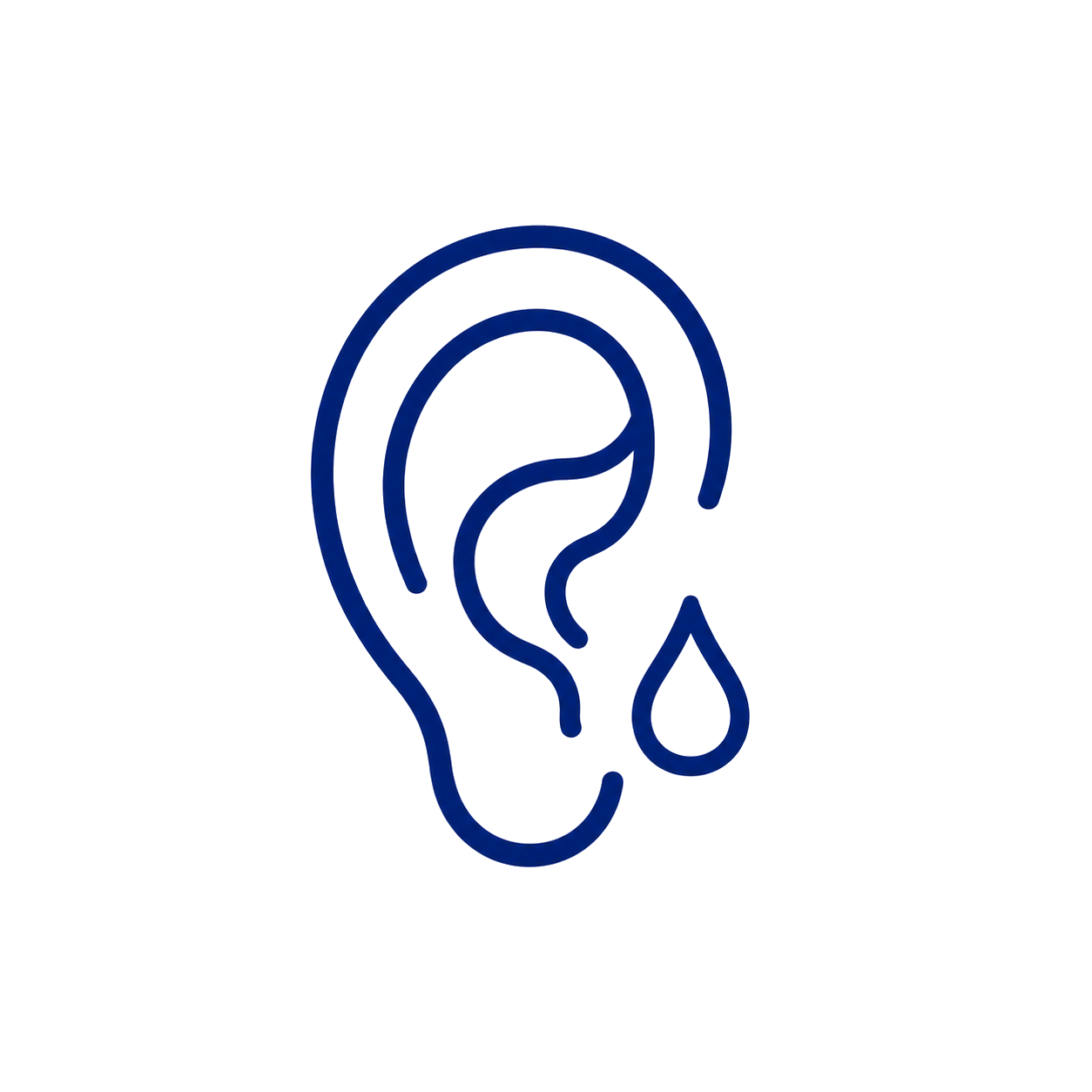 Ear discharge icon
