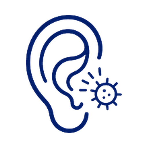 Treatment of ear infection icon